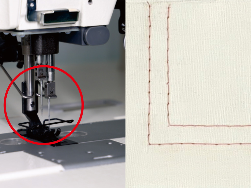 Needle Bar Separation for Easy Right-Angle Sewing