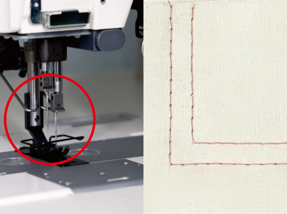 Needle Bar Separation for Easy Right-Angle Sewing (Repeated)
