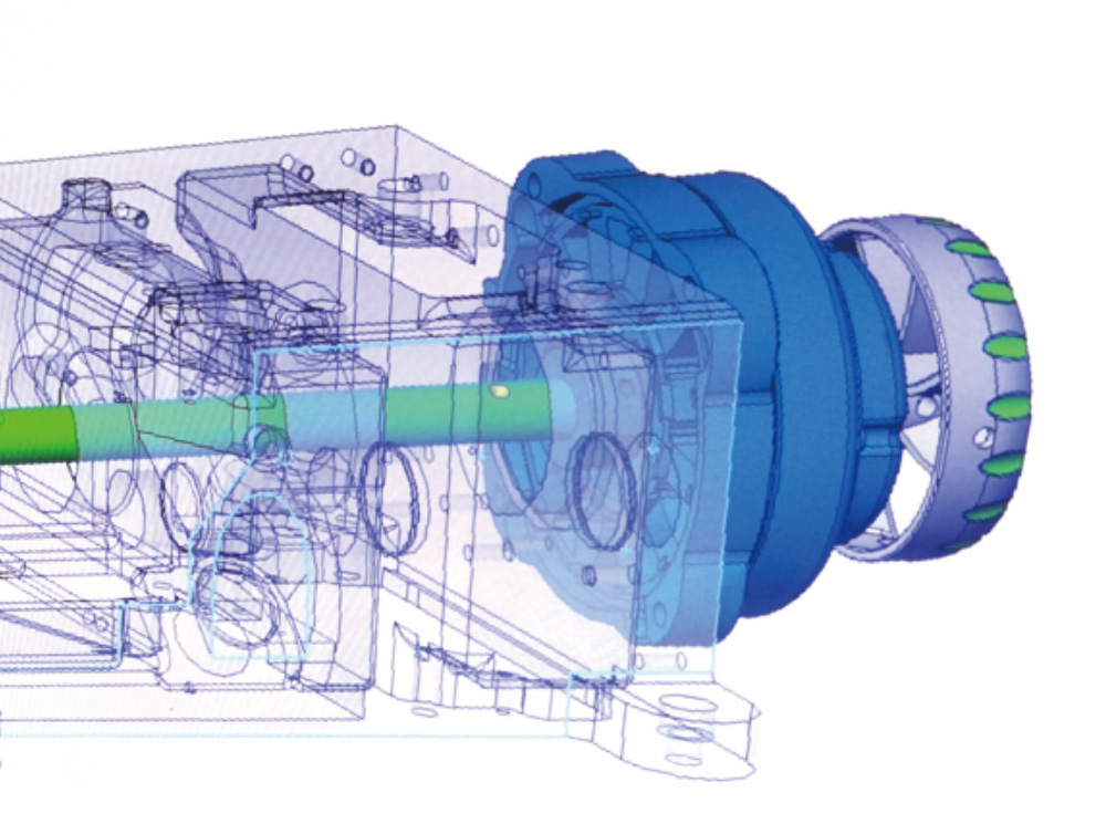Through-Shaft Motor Drive