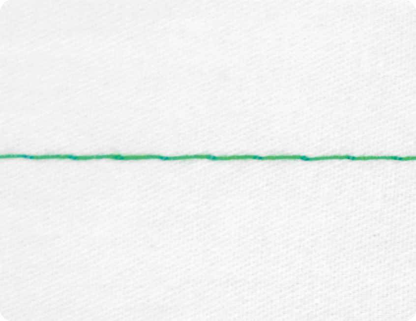 Precise stitch, smooth reverse stitch switching